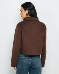 AERE - Lola Double Faced Wool Blend Coat