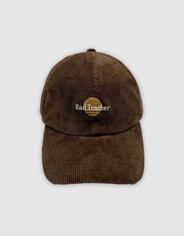 Banabae - Rad Teacher Cord Baseball Cap - Choc