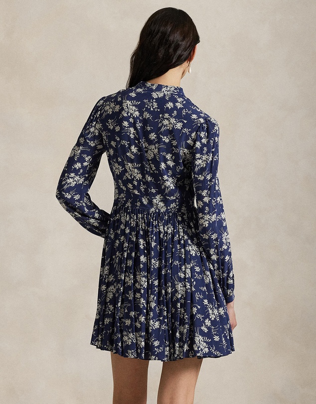 Polo Ralph Lauren - Floral Buttoned Crepe Dress