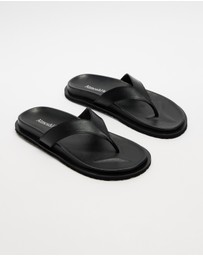 Atmos&Here - Azure Leather Thong Sandals