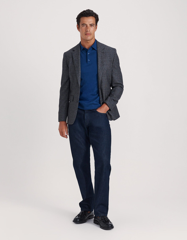SABA - Marone Cotton Knit Polo