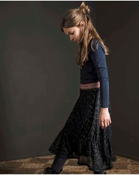 Like FLO - Green Leopard Print Maxi Skirt - Kids-Teens