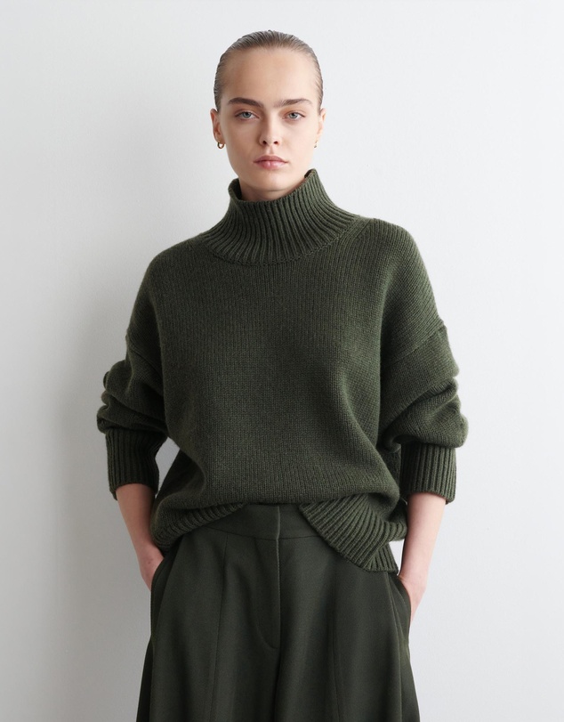 COS - Chunky Funnel-Neck Wool Jumper