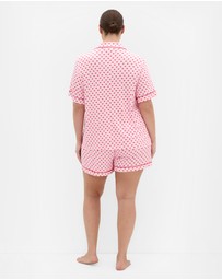 City Chic - Maddy Heart Print Sleep Top