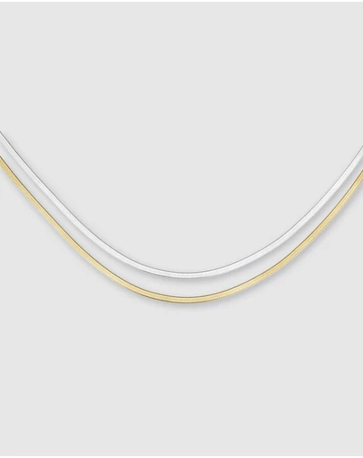 Rosefield - Snake Necklace Two Tone