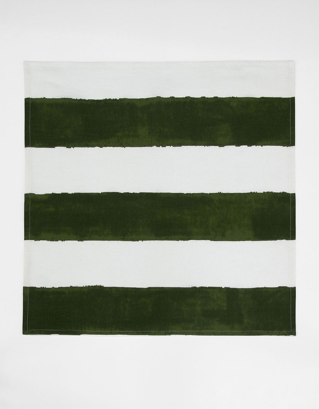 Aura Home - Riviera Stripe Cotton Linen Napkins - Set of 4