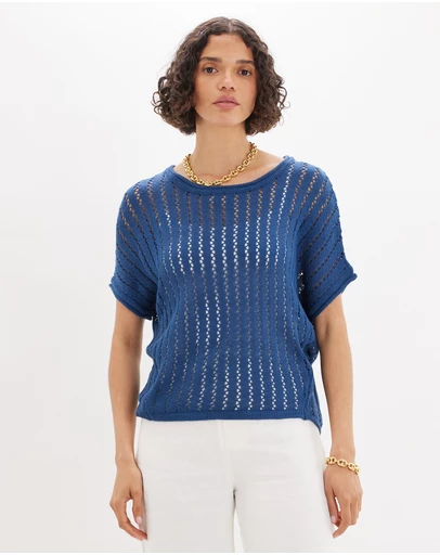 Amelius - Greta Short Sleeve Knit Top
