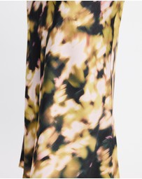 & Other Stories - Sleeveless Satin Midi Dress