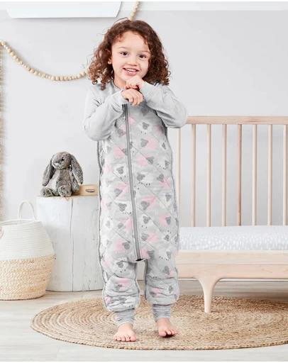 Love to Dream - Sleep Suit 2.5 TOG Organic Wool in Pink