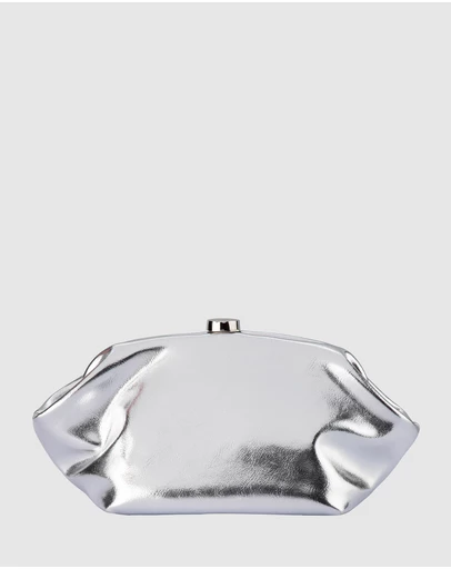 Olga Berg - Tally Metallic Clutch