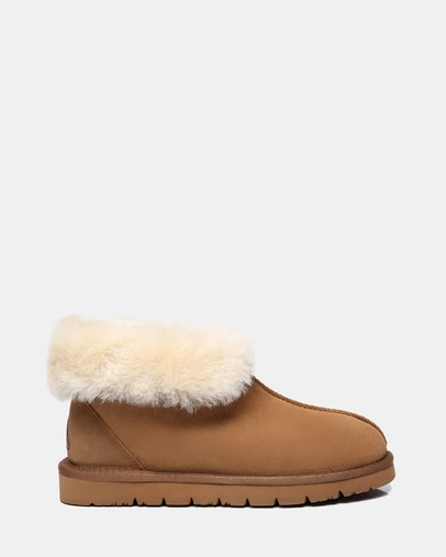 EVERAU - EverAU Ugg Mallow Slipper Sheepskin Upper House Shoes