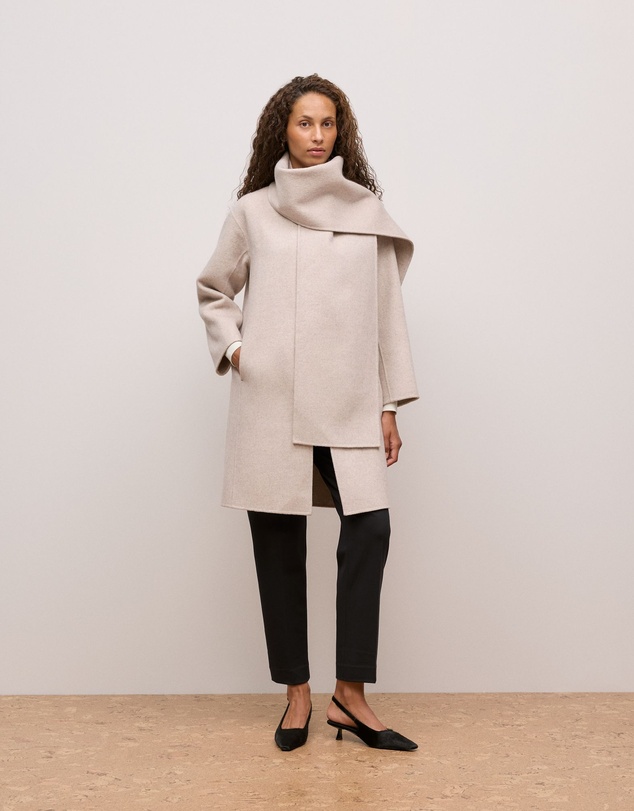 Trenery - Merino Mock Neck in Ivory