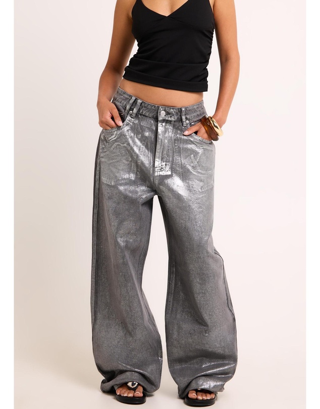 Insight - Razor Metallic Straight Denim Jeans