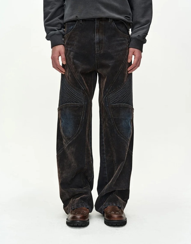 Andersson Bell - Rodeo Biker Wide-Leg Jeans