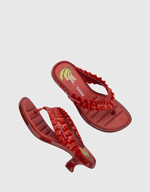 Melissa - MELISSA THONG KITTEN HEEL + GANNI