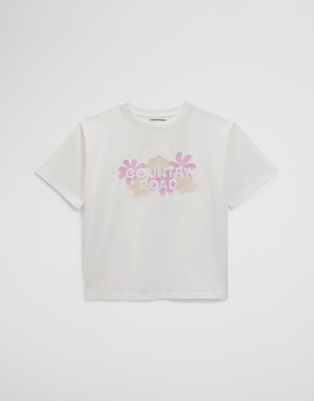 Country Road - Short Sleeve Floral Oversized T-shirt