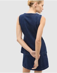 Seed Heritage - Denim Longline Vest