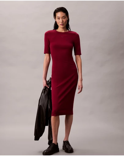 Calvin Klein Jeans - Cotton Contour Midi Dress