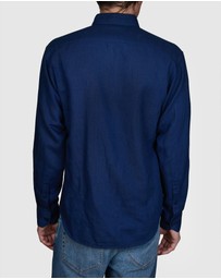 Abelard - Two-Tone Linen Classic Fit Shirt