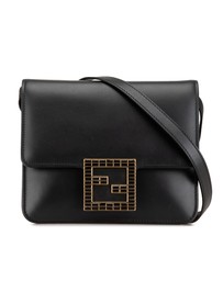 Pre-Loved by Azura Reborn - Pre-Loved fendi Stylish Leather Shoulder Bag with Unique Metal Embellishment Lightweight Crossbody Handbag