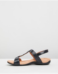 Vionic - Farra Adjustable Sandal - Black Woven