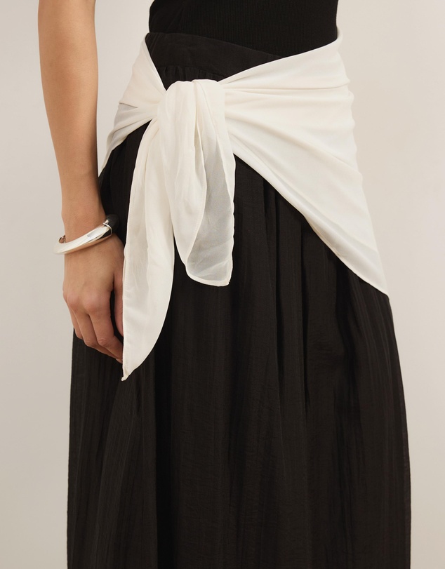 Atmos&Here - Sammie Maxi Skirt With Detachable Scarf