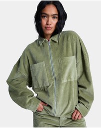 Roxy - Womens Chilled Out Washed Cord Long Sleeve Shirt
