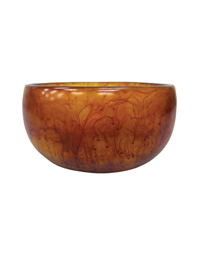 Urban Attitude - Urban Attitude INDI Medium Bowl Height 12cm, Width 26cm, Length 26cm - Burnt Amber