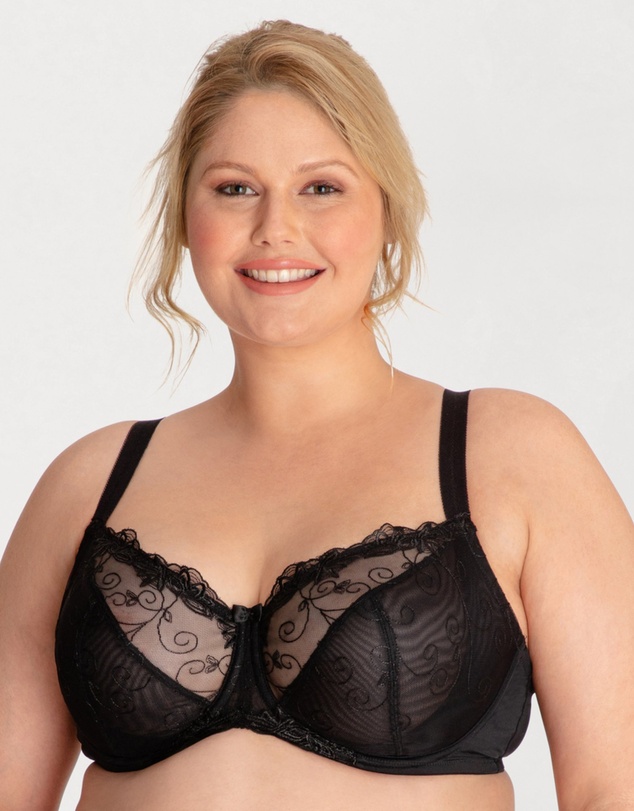 Ava & Audrey  - Ava & Audrey Elizabeth Embroidered Full Cup Underwired Bra