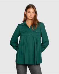 Belle & Bloom - Catch Feelings Pintuck Shirt