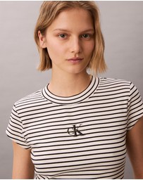 Calvin Klein Jeans - Slim Ribbed Stripe T-Shirt