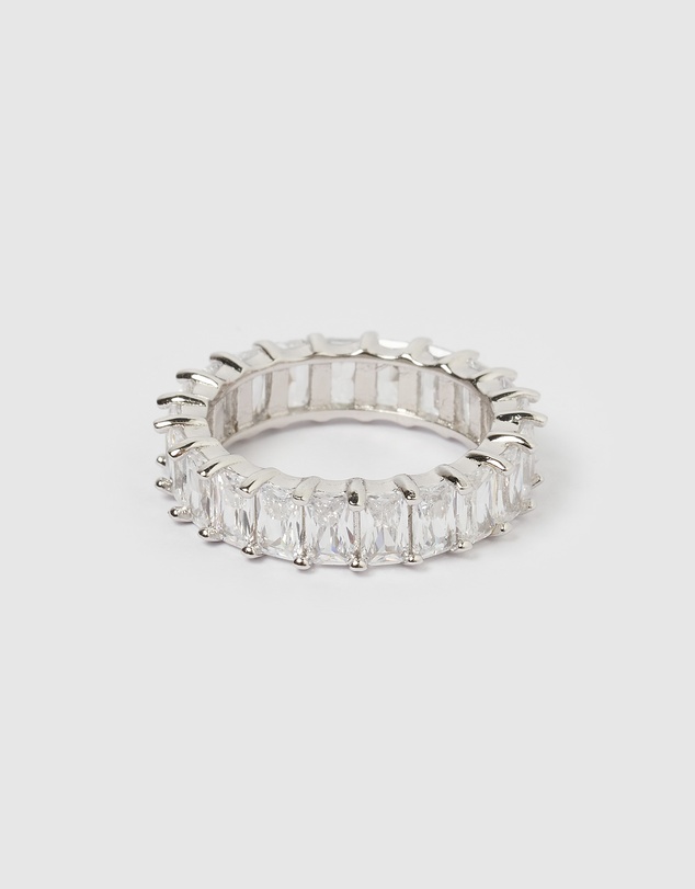 Izoa - Jordy Ring Clear Silver