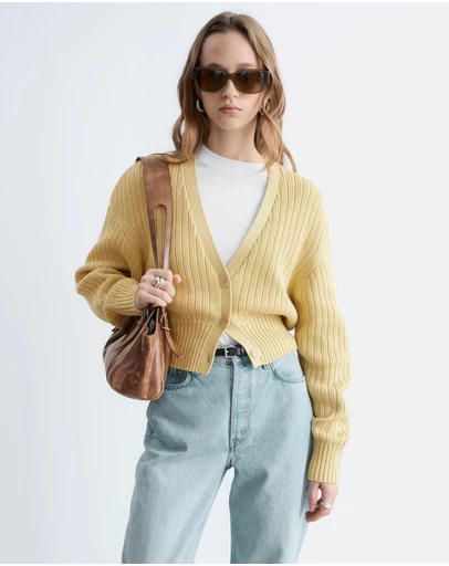 & Other Stories - Rib-Knit Cotton Cardigan