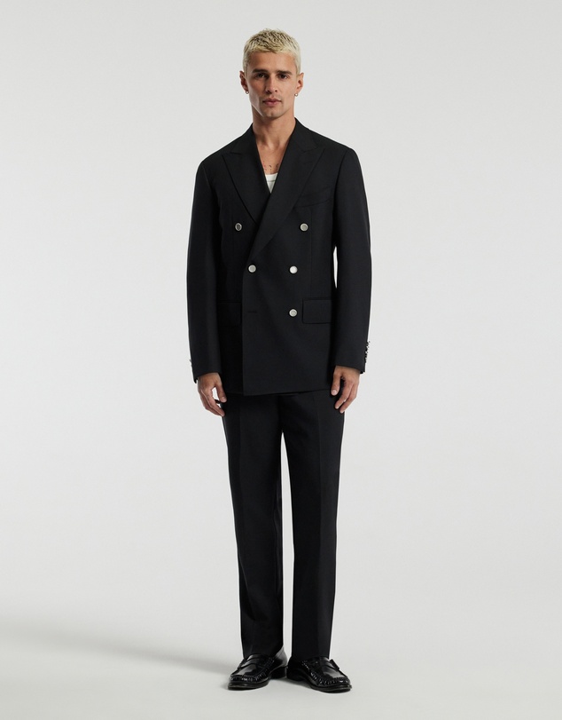 Calibre - Wool Double-Breasted Blazer Black