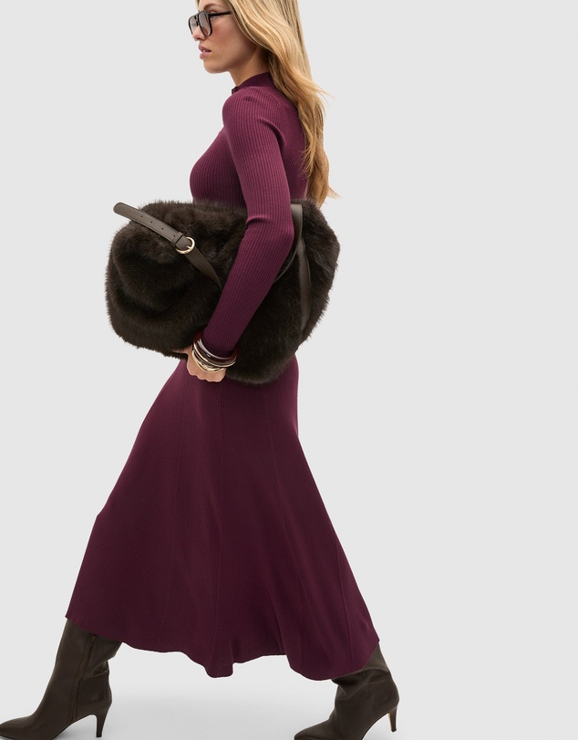 Seed Heritage - Button Down Mock Neck Knit Dress