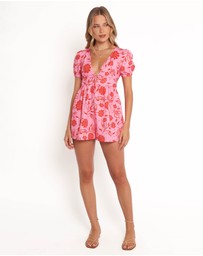 Petal & Pup - Anthea Playsuit - Pink Red