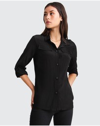 Belle & Bloom - Eclipse Rolled Sleeve Blouse