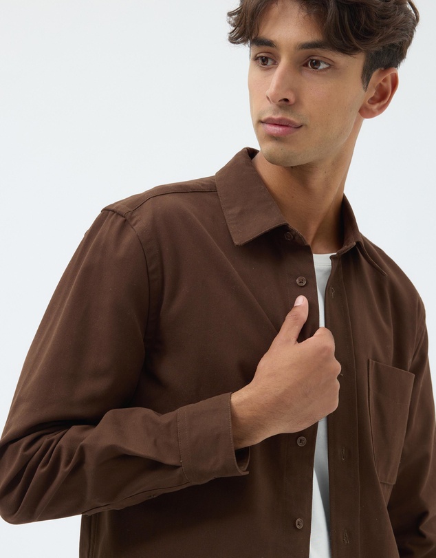AERE - Brushed Cotton Overshirt