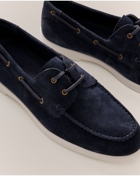 Trenery - Keeling Boat Shoe in Navy