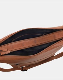 Milleni - Milleni Ladies Genuine Leather Double Zip Cross-Body Bag