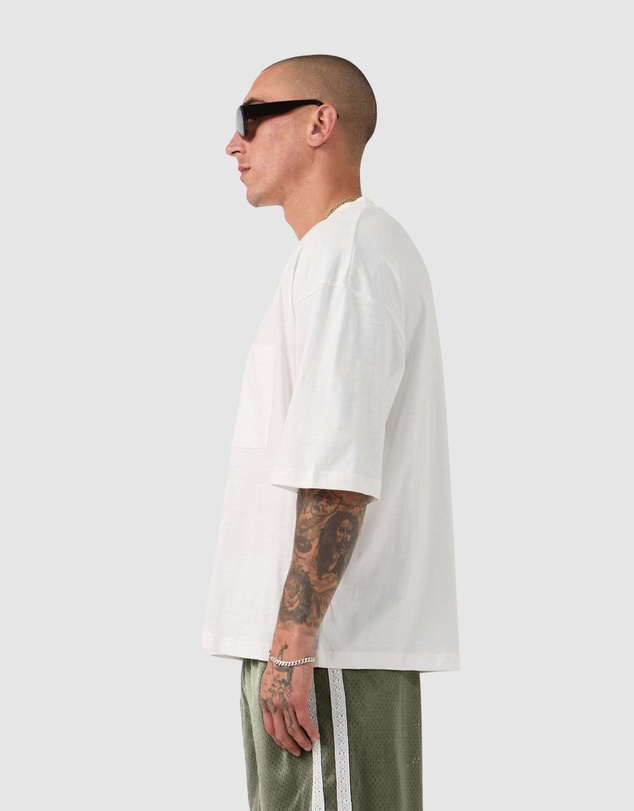 Zanerobe - Cropped Slub Flow Tee Vintage White