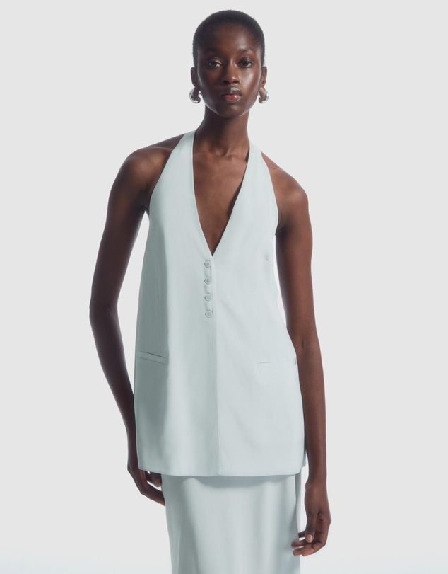 COS - Longline Waistcoat Halterneck Top