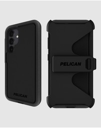 Pelican - Pelican Voyager Case w/ Magnet & Holster for Galaxy S25