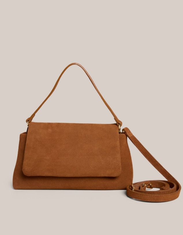 VESTIRSI - Celeste Cognac Clutch Crossbody Bag