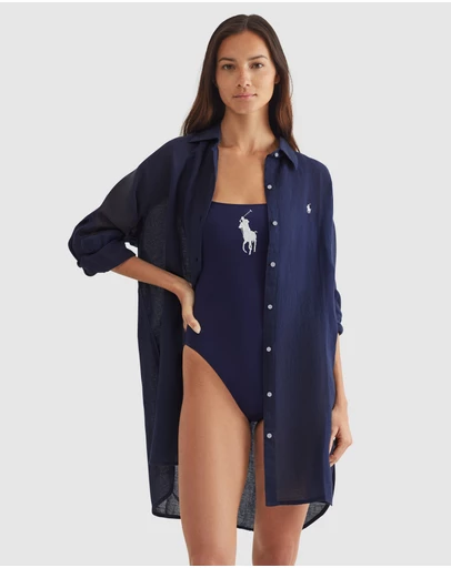 Polo Ralph Lauren - Organic Cotton & Linen Oversized Beach Shirt