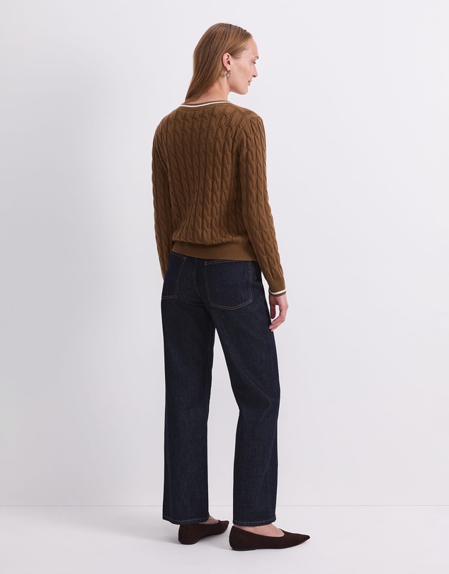 Sportscraft - Merino Cable V Neck Sweater