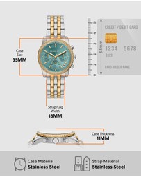 Michael Kors - Bryant Two Tone Chronograph Watch