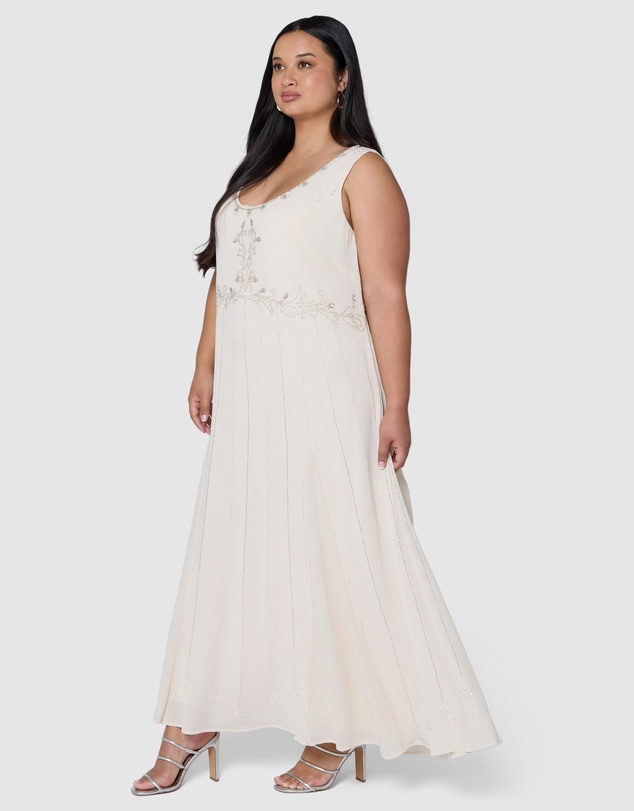 The Poetic Gypsy - Moonchild Beaded Maxi Dress