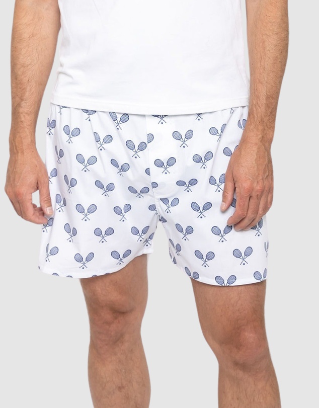 Sant And Abel - Men's Tennis Navy Boxer Shorts