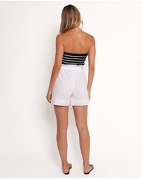 Petal & Pup - Maete Cotton Paperbag Shorts - White